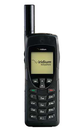 Making a call with an iridium 9555 Satellite Phone